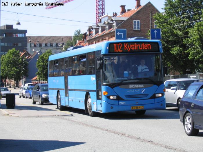 Arriva 2891, Sønder Allé, Århus - Rute 102