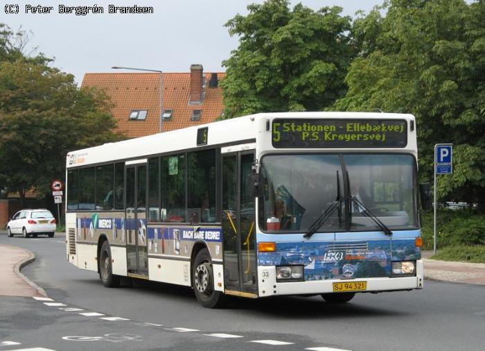 NF Turistbusser 33, Stationsvej/Skivevej - Linie 5
