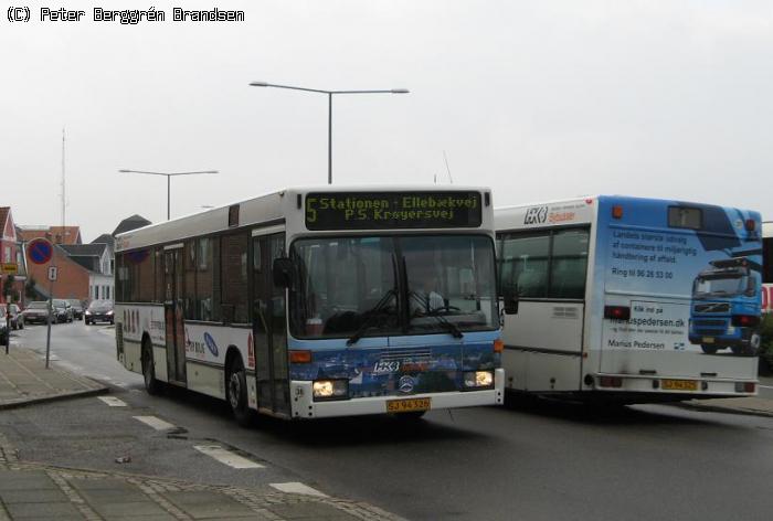 NF Turistbusser 38 & 37, Stationsvej - Linie 5 & 1