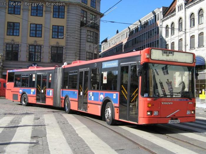 UniBuss 931, Jernbanetorget - Linie 34