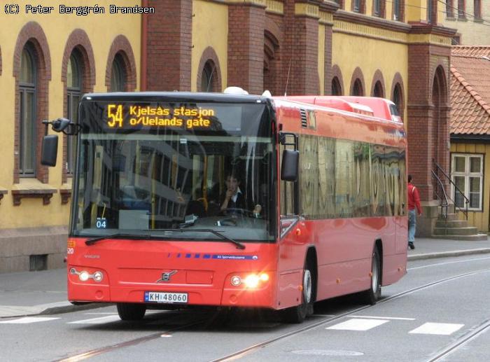 UniBuss 520, Storgata - Linie 54