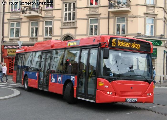 Norgesbuss 566, Majorstuen - Linie 45