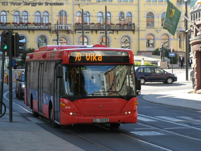 Norgesbuss 878, Stortingsgata - Linie 70