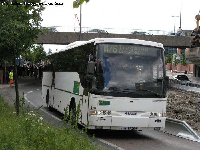 Norgesbuss 578, Helsfyr - Rute 476