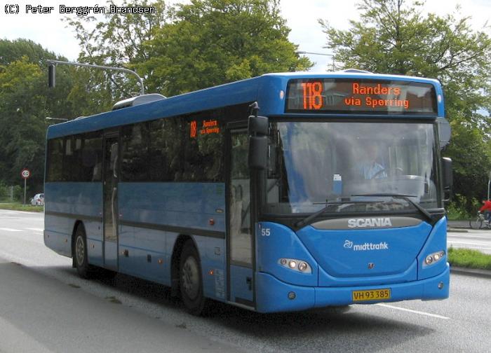 De Grønne Busser 55, Nørrebrogade, Århus - Rute 118