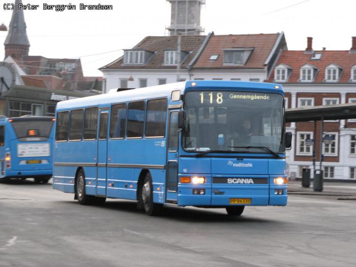 De Grønne Busser 16, Århus Rutebilstation - Rute 118L