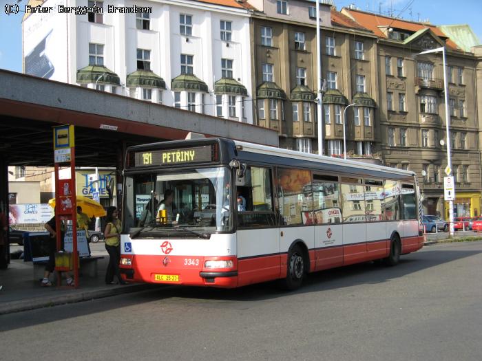 DP Praha 3343, Na Knízecí - Linie 191