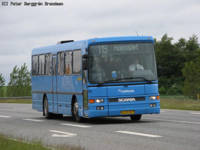 Wulff Bus 3226, Grenåvej, Skæring