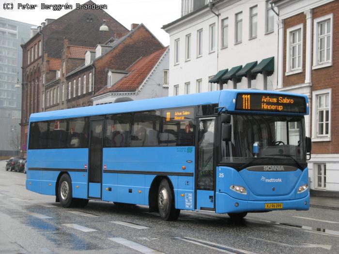 De Grønne Busser 25, Århus Rutebilstation - Rute 111