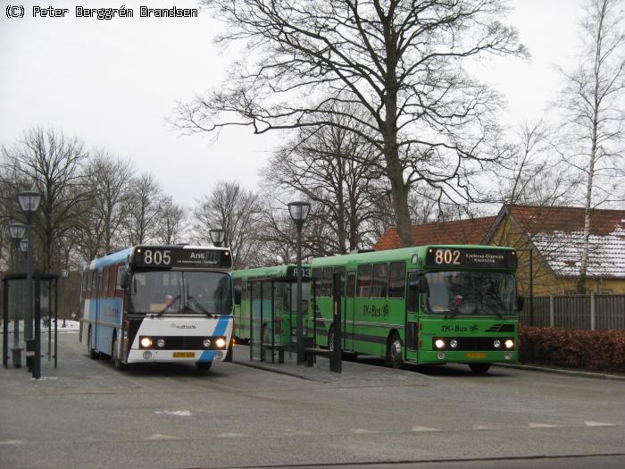 Ans Bussen LT91456, TK-Bus 6 & TK-Bus 5, Kjellerup Rtb. - Rute 805, 803 & 802
