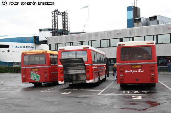 Østbornholms Lokaltrafik "Jane", Allinge Turistfart 2 & Gudhjem Bus "Kjælingen", Rønne Havn - Rute 1, 2 & 3
