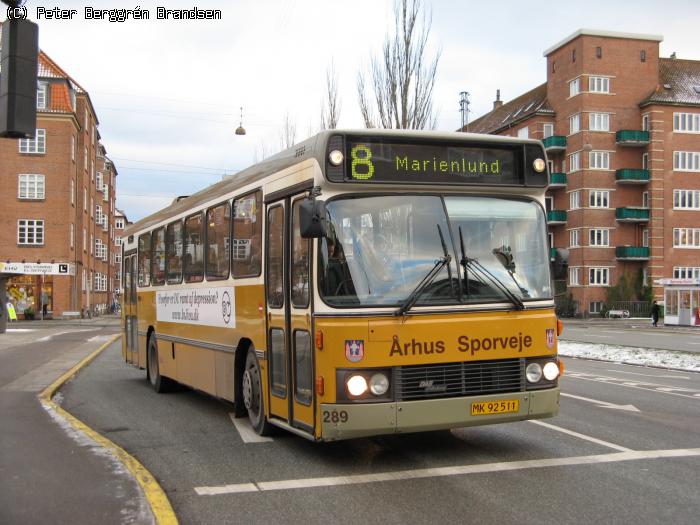 Århus Sporveje 289, Søndre Ringgade - Linie 8