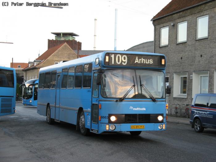 Arriva 8663, Århus Rutebilstation - Rute 109