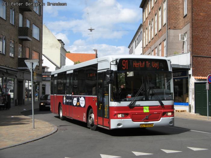 Odense Bybusser	80,	Asylgade	- Linie	91