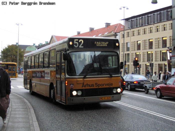 Århus Sporveje 274, Banegårdsgade - Linie 52
