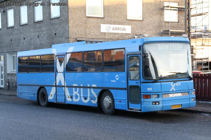 Netbus 802, Århus Rutebilstation