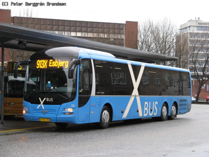 Netbus 121, Århus Rutebilstation - Rute 913X