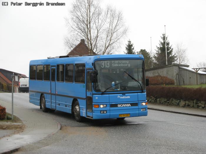 De Grønne Busser 31, Ejnar Nielsens Vej, Gjern - Rute 313