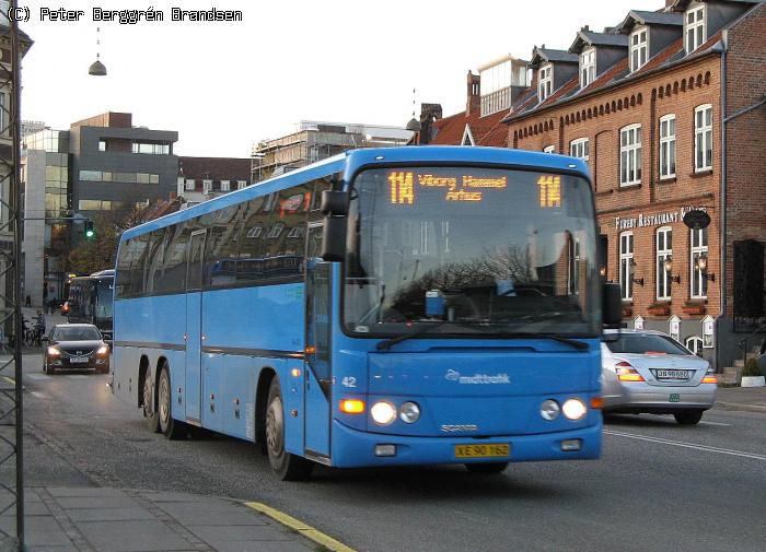 De Grønne Busser 42, Århus Rutebilstation - Rute 114