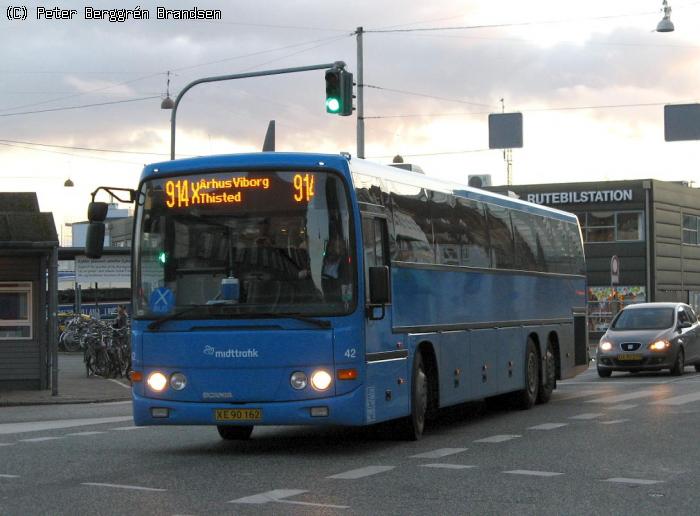 De Grønne Busser 42, Århus Rutebilstation - Rute 914X