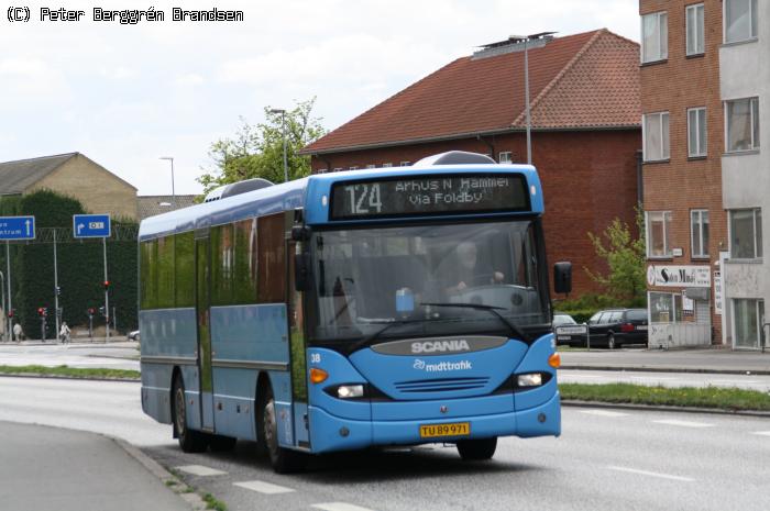De Grønne Busser 38, Randersvej, Århus - Rute 124