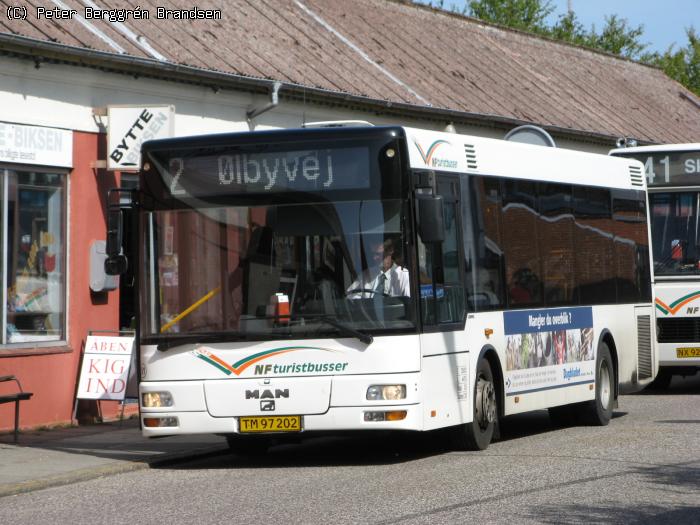 NF Turistbusser 61, Østergade - Linie 2