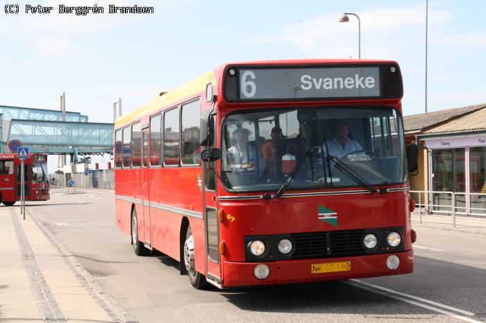 Østbornholms Lokaltrafik "Gry", Rønne Havn - Rute 6