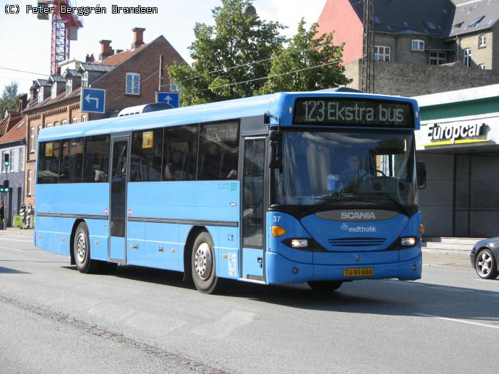 De Grønne Busser 37, Århus Rutebilstation - Rute 123!!!